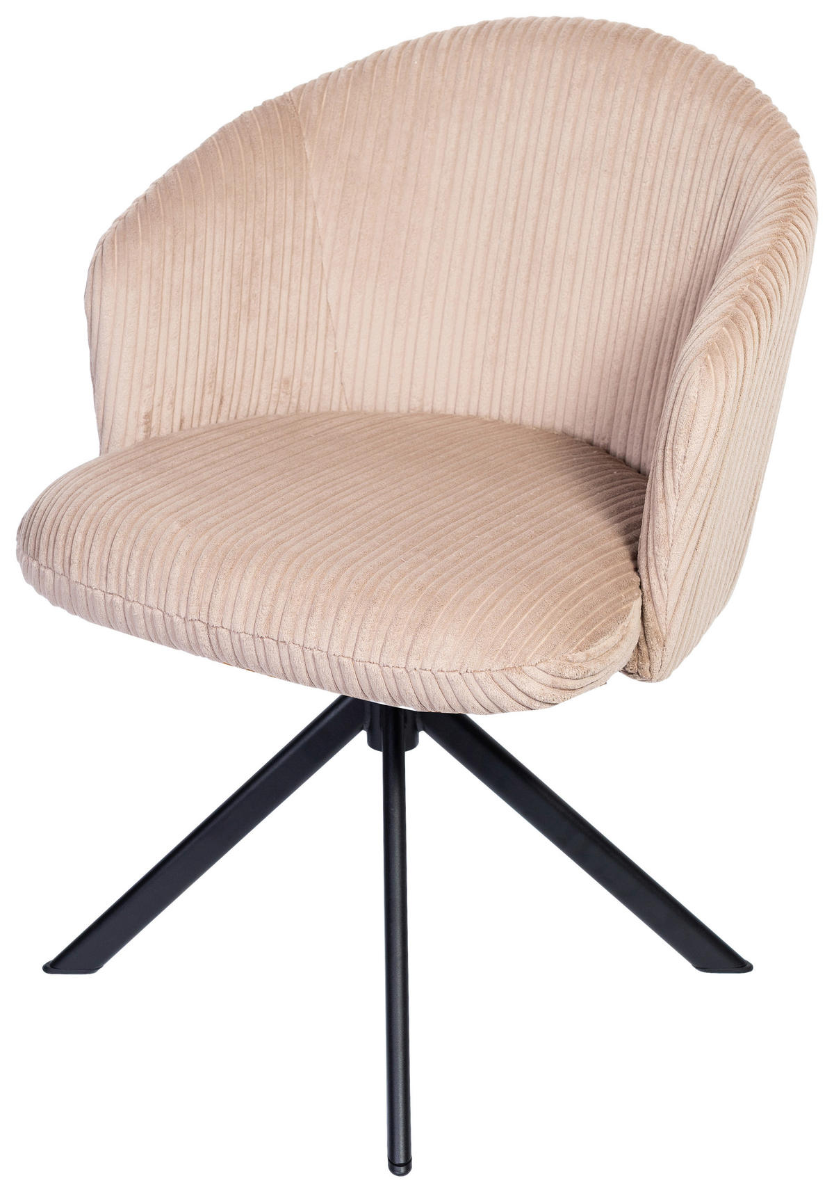 ARMLEHNSTUHL  in Schmiedeeisen Feincord  - KONVENTIONELL, Textil/Metall (61/82/59cm) - Stylife