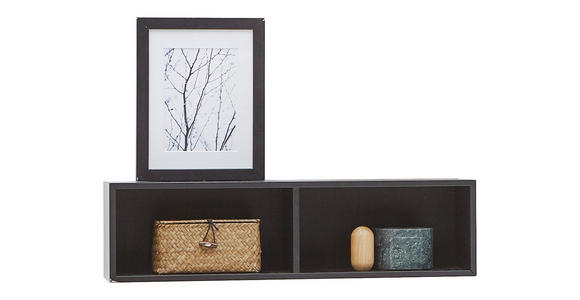 BADEZIMMERREGAL 60/16/15 cm - Schwarz, Design, Holzwerkstoff (60/16/15cm) - Novel