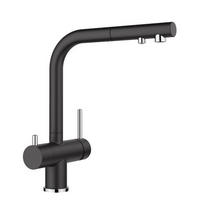 KÜCHENARMATUR 526158  - Schwarz, Basics, Stein/Metall (16,6/30,6/26,4cm) - Blanco