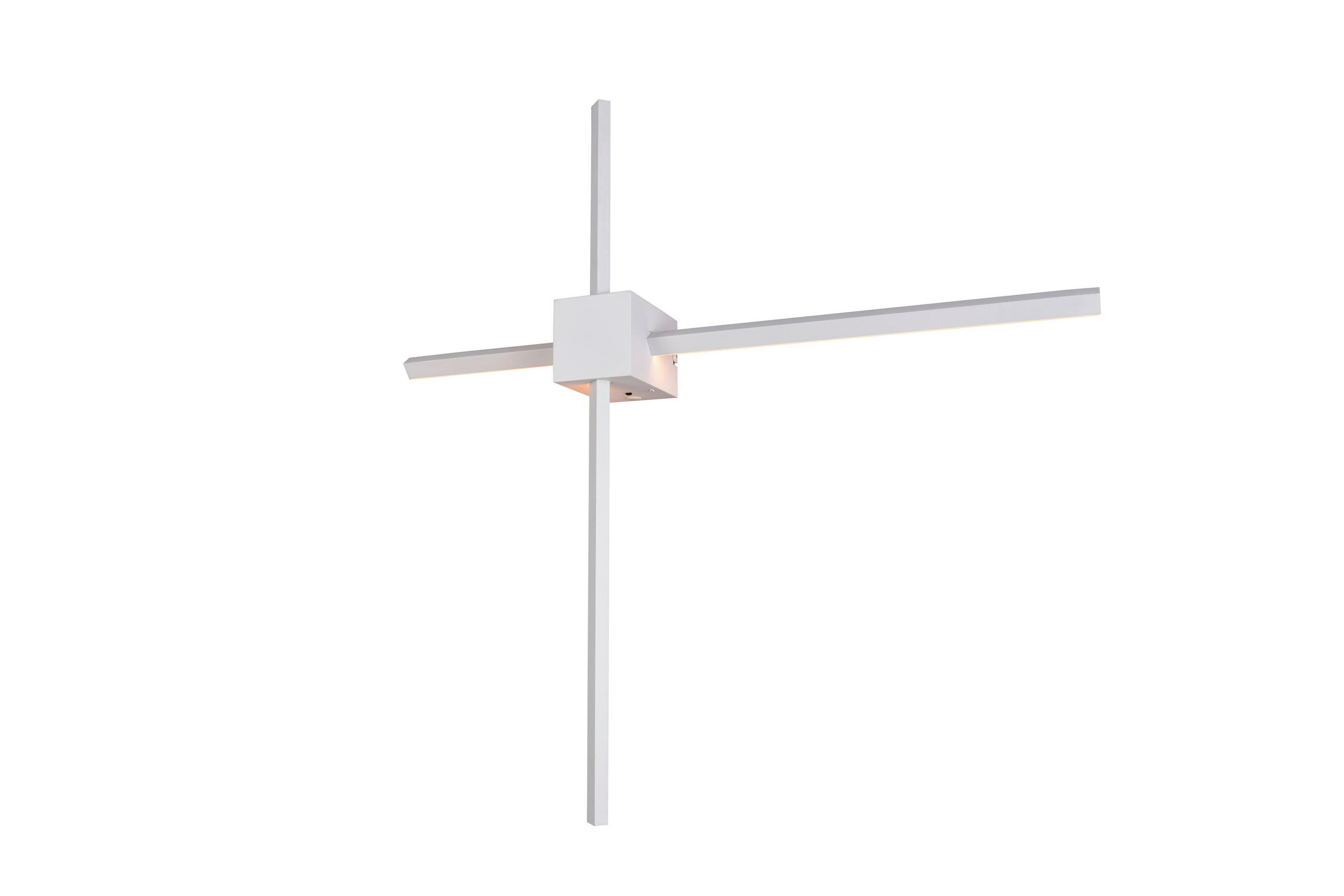LED-WANDLEUCHTE Cassino 67,5/12/67,5 cm   - Weiß, Design, Kunststoff/Metall (67,5/12/67,5cm) - Trio Leuchten