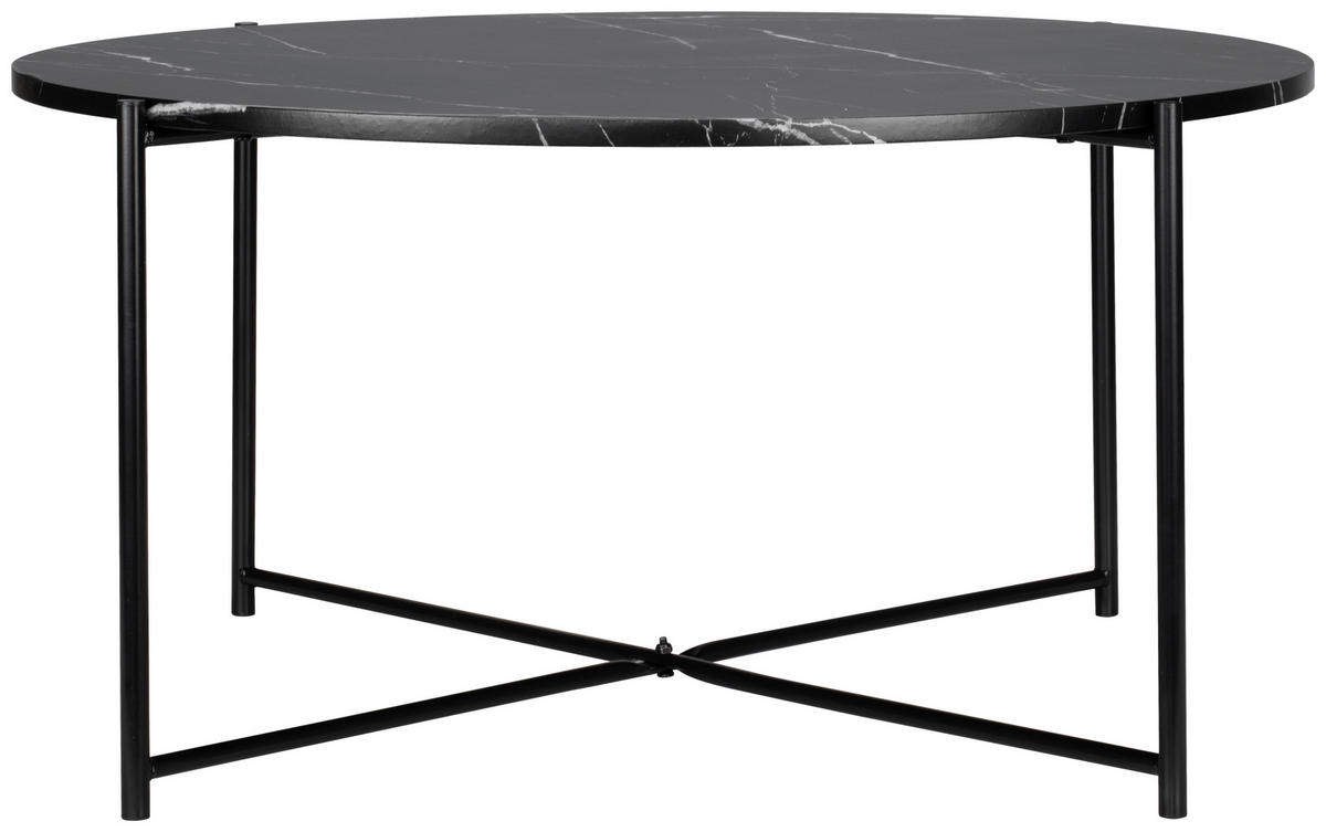 TABLE BASSE in Holz, Metall 83/83/40 cm  - noir, Design, métal/bois (83/83/40cm) - MID.YOU