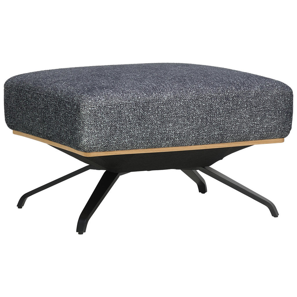 Thumbnail - Novel Hocker, Graphit, Textil, rechteckig, 74x46x66 cm, Stoffauswahl, Wohnzimmer, Hocker, Sitzhocker