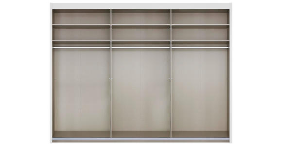 SCHWEBETÜRENSCHRANK  in Grau, Eichefarben  - Eichefarben/Grau, Basics, Glas/Holzwerkstoff (300/235/65cm) - Cantus