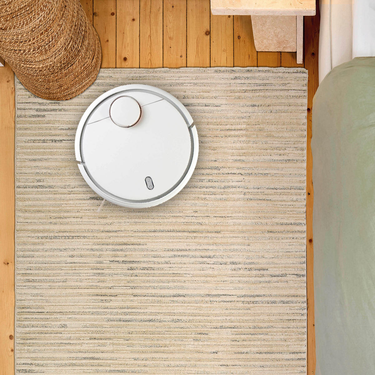 WEBTEPPICH 133/190 cm Lou Creme, Grau rechteckig  - Creme/Grau, Basics, Kunststoff/Textil (133/190cm) - Astra