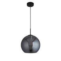 VISEČA SVETILKA  Amsterdam      30/120 cm      E27 - črna, Design, kovina/steklo (30/120cm)