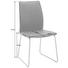 STUHL in Leder, Metall Edelstahlfarben, Schwarz - Edelstahlfarben/Schwarz, Design, Leder/Metall (46/93/57cm) - Dieter Knoll