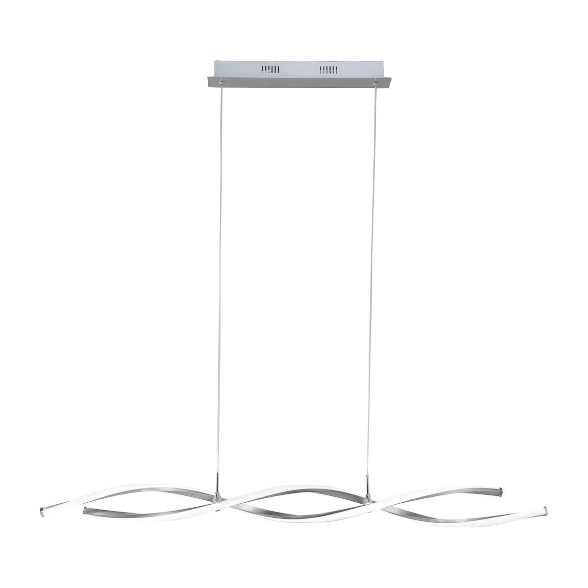 LED-HÄNGELEUCHTE 110/8/140 cm   - Nickelfarben, Design, Metall (110/8/140cm) - Paul Neuhaus