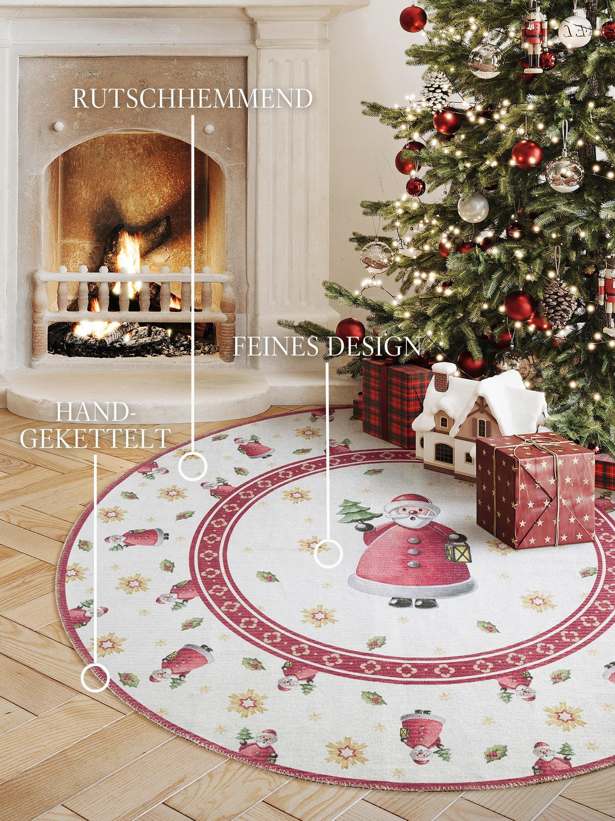 EVENTTEPPICH 160 cm Toy's Delight Limited Edition  - Rot/Creme, MODERN, Kunststoff/Textil (160cm) - Villeroy & Boch