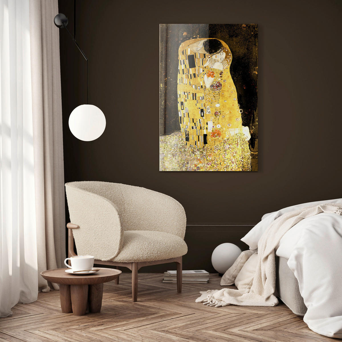 GLASBILD Abstraktes 70/100 cm  - Multicolor, Basics, Glas/Papier (70/100cm)