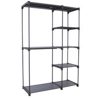 GARDEROBE  in  - Schwarz, Design, Kunststoff/Metall (44/111/167cm) - MID.YOU