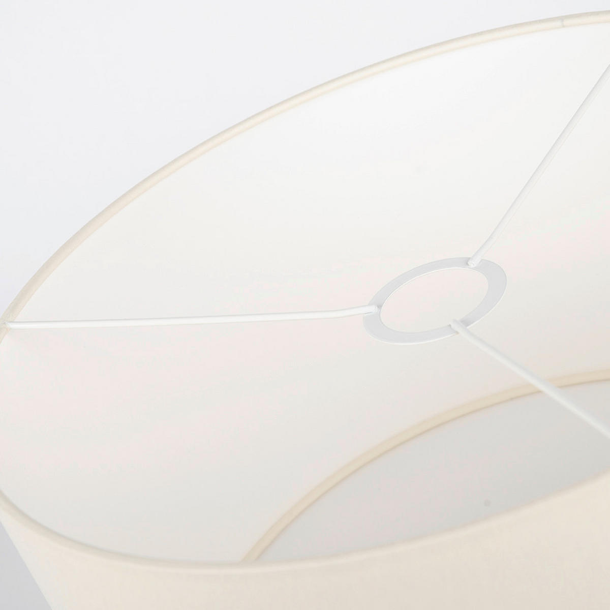 LEUCHTENSCHIRM Chintz {item..attr('I-DIMENSION'),[ ]}{itemattr('O-DIMENSION'),[ ]} - Creme, Basics, Textil/Metall (35/24cm)