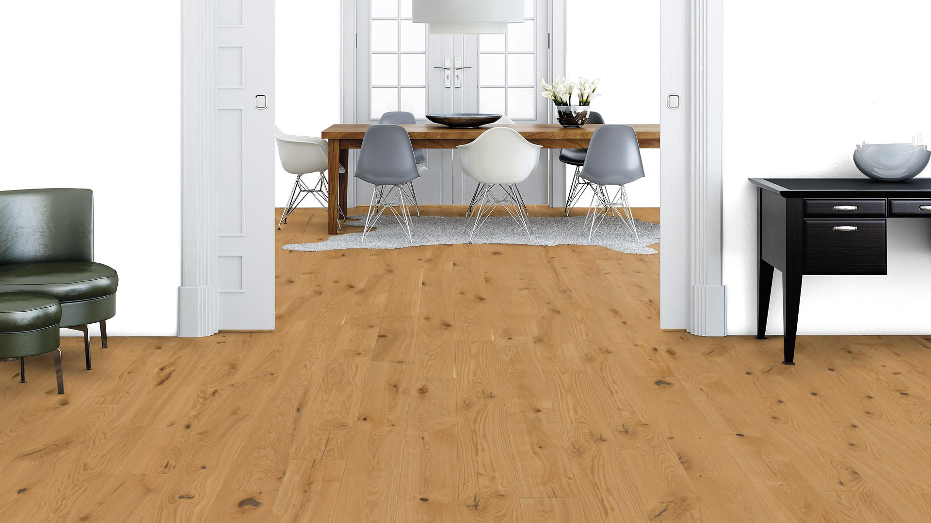 LANDHAUSDIELE, Eiche Wild Pflegefrei Diele  per  m² - Eichefarben, Design, Holz (224,5/19,3/1,3cm) - Weitzer Parkett