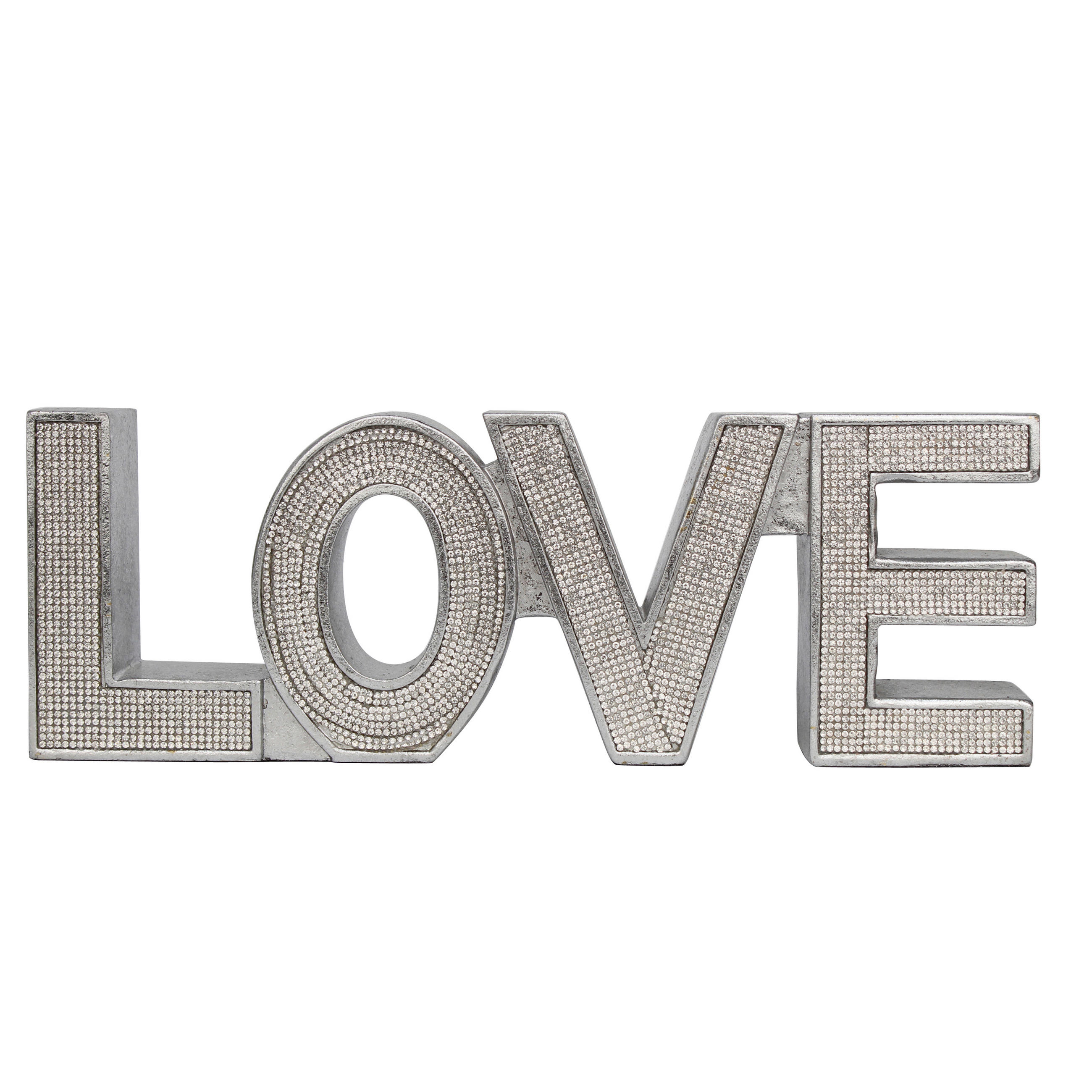 DEKOSCHRIFTZUG  - Silberfarben, LIFESTYLE, Kunststoff (10cm) - Ambia Home