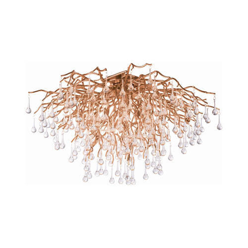 DECKENLEUCHTE Icicle 100/100/50 cm   - Messingfarben, KONVENTIONELL, Glas/Kunststoff (100/100/50cm) - Paul Neuhaus
