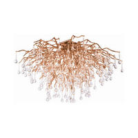 DECKENLEUCHTE Icicle 100/100/50 cm   - Messingfarben, KONVENTIONELL, Glas/Kunststoff (100/100/50cm) - Paul Neuhaus