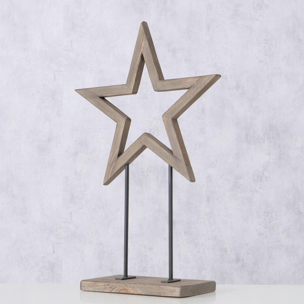 DEKOSTERN  - Naturfarben, Basics, Holz (46/19/71cm) - Boltze Home