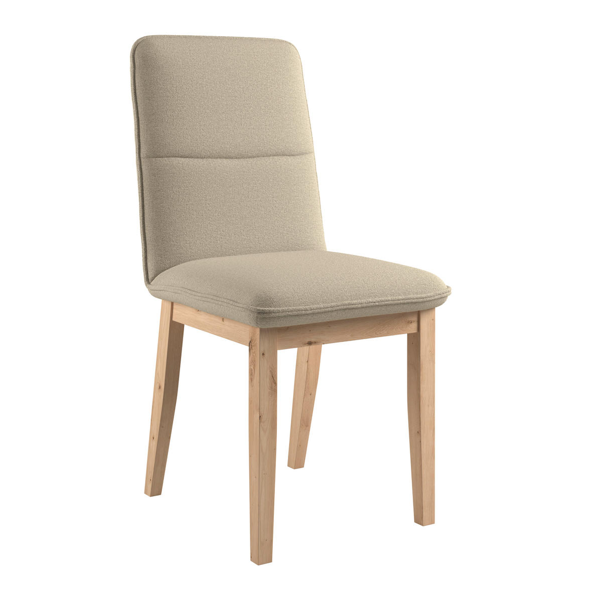 STUHL   Webstoff  Beige  - Eichefarben/Beige, KONVENTIONELL, Holz/Textil (47/91/44cm) - P & B