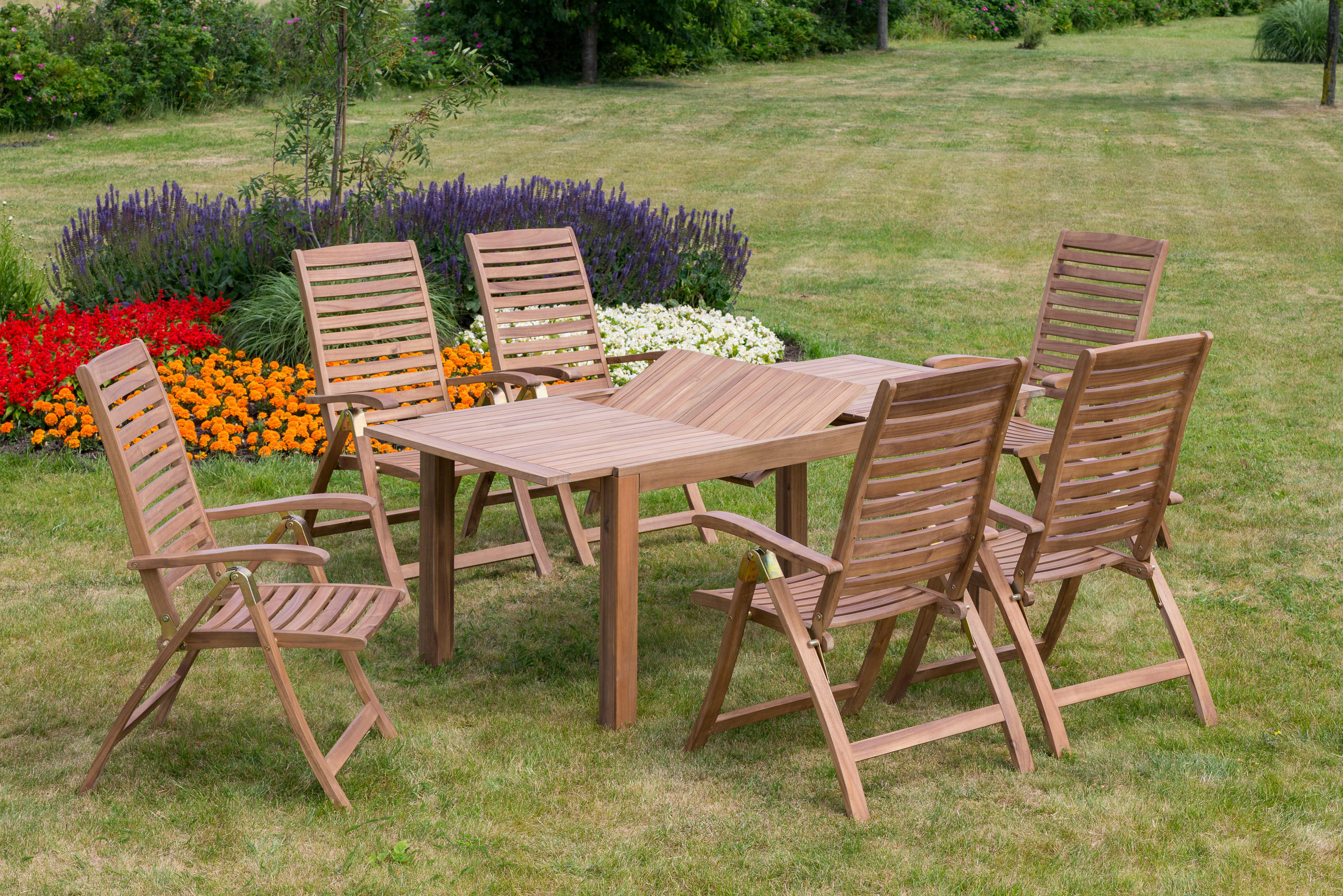 GARTENTISCH 150/90/74,5 cm Holz rechteckig  - Akaziefarben, ROMANTIK / LANDHAUS, Holz (150/90/74,5cm) - Gardenson