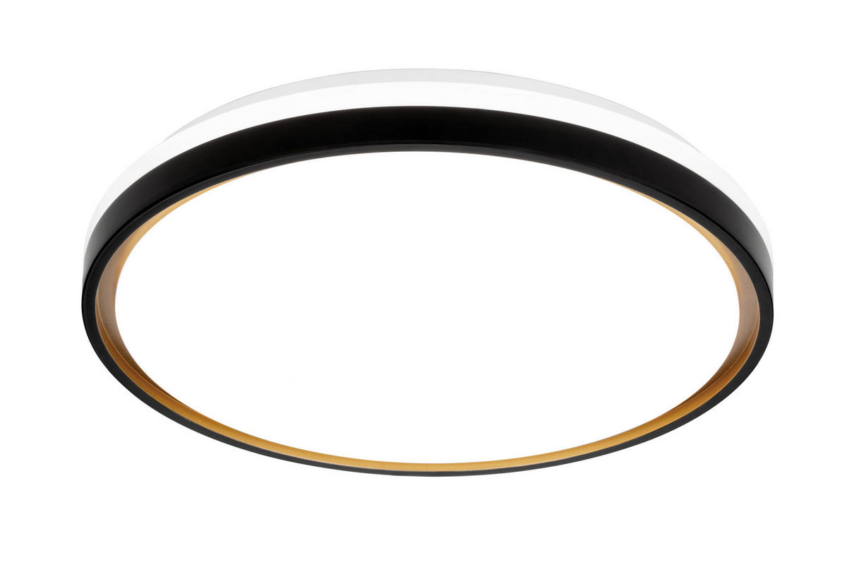 LED SVJETILJKA STROPNA  - bijela/zlatne boje, Basics, metal/plastika (49/6,7cm) - Novel