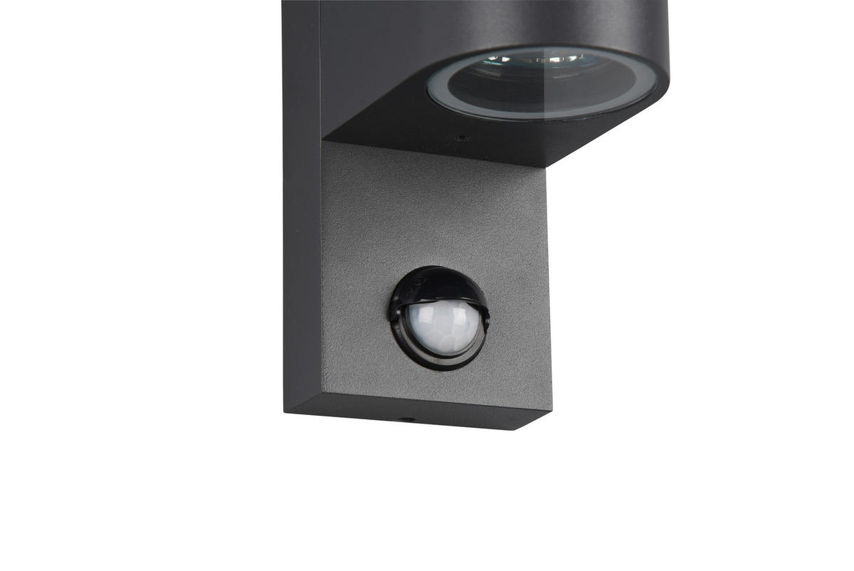 AUßENWANDLEUCHTE 7/7/15 cm   - Anthrazit, KONVENTIONELL, Metall (7/7/15cm)