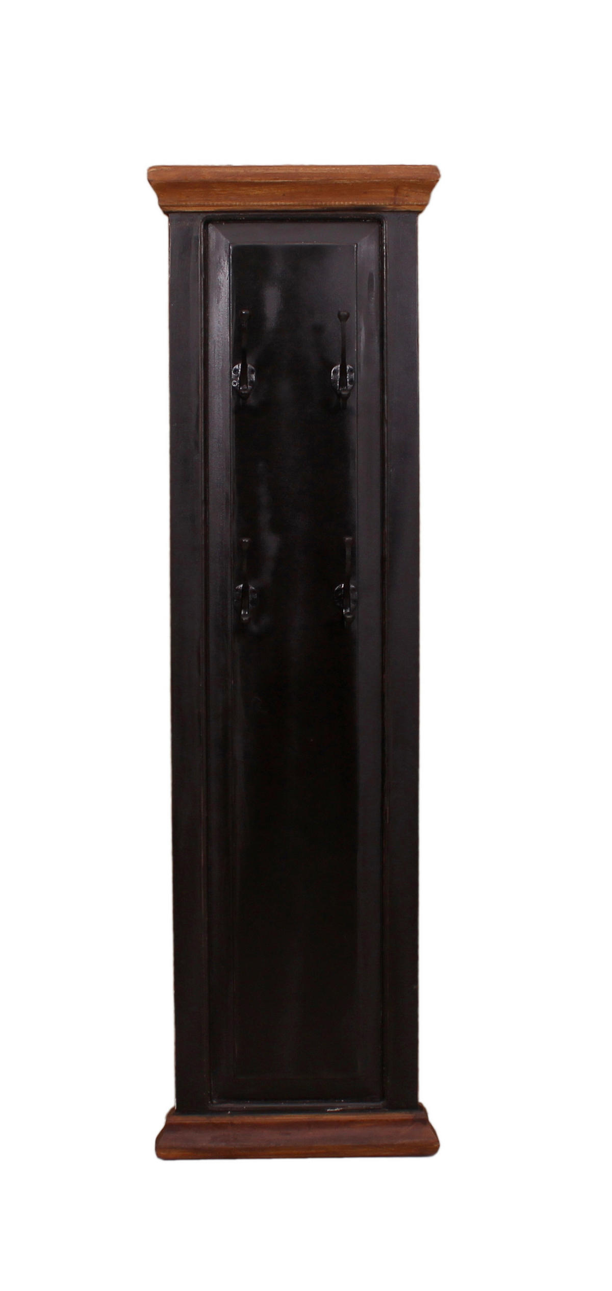 GARDEROBENPANEEL  in 35/110/8 cm  - Schwarz/Honig, Design, Holz/Holzwerkstoff (35/110/8cm) - MID.YOU