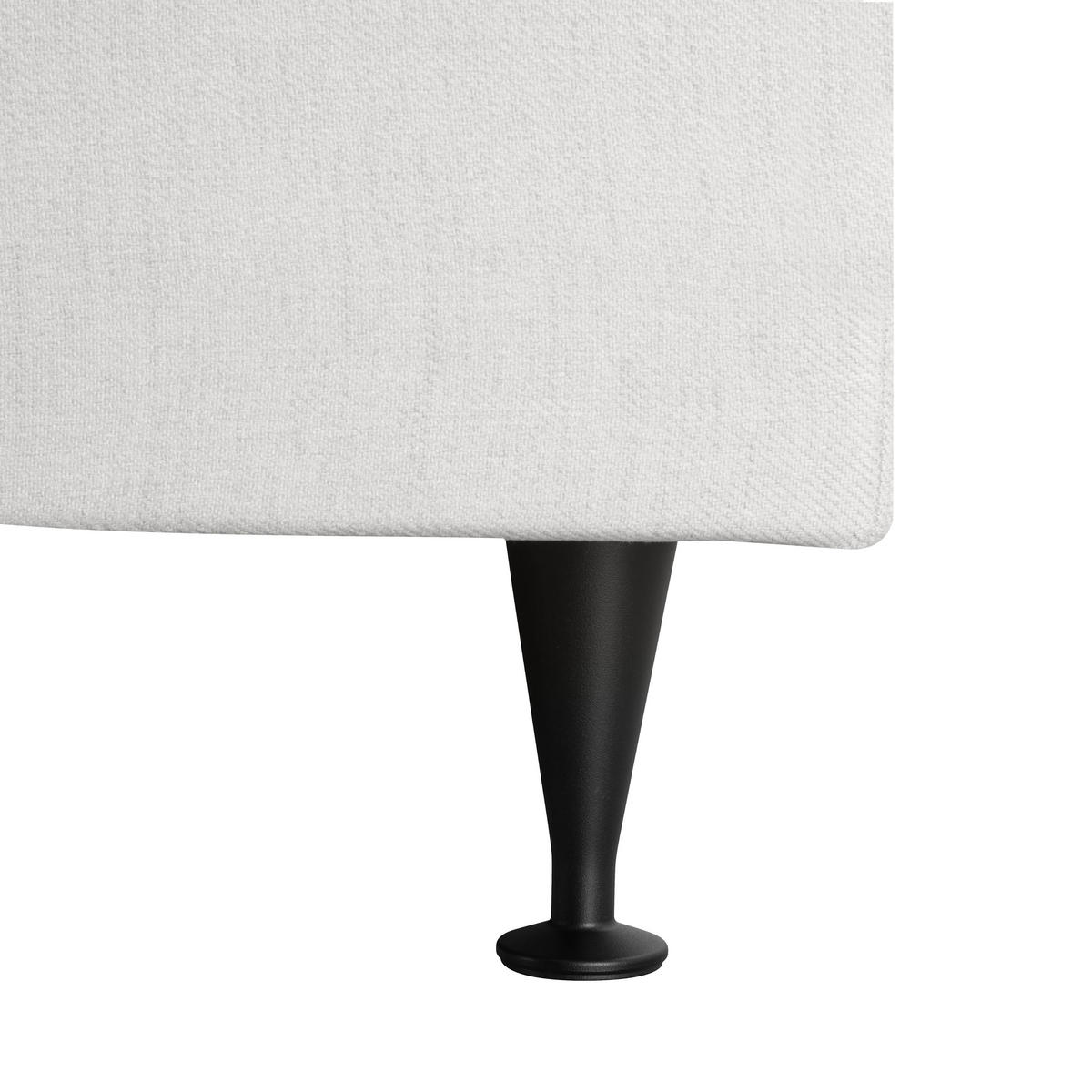 BOXSPRING-ÁGY 180/200 cm  krémszínű  - krémszínű/fekete, Modern, textil (180/200cm) - MID.YOU