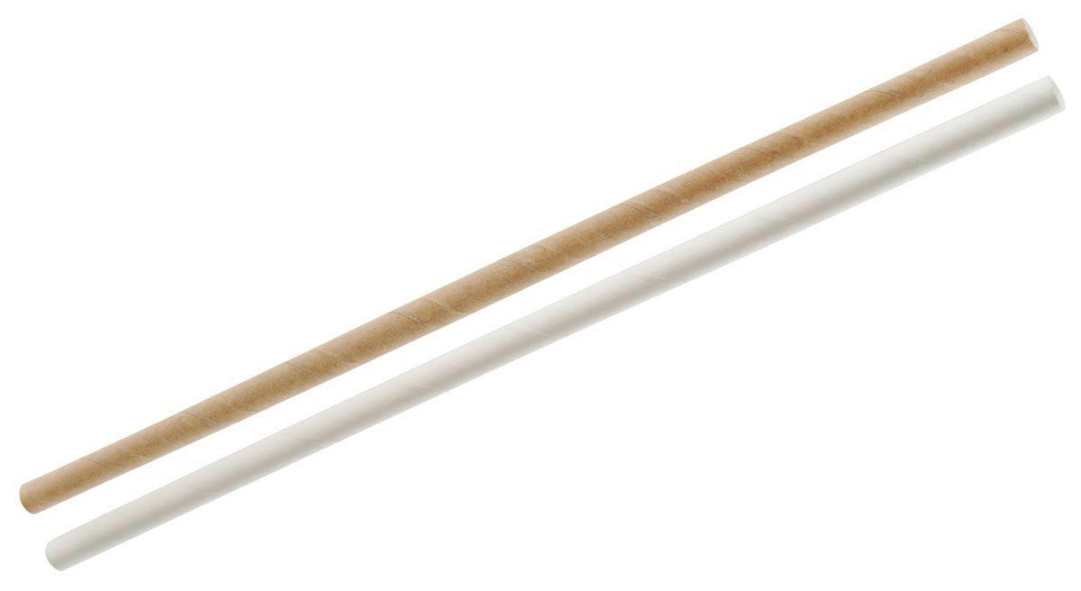 PAI DE BĂUT - maro/alb, Basics, hârtie (24cm) - Fackelmann