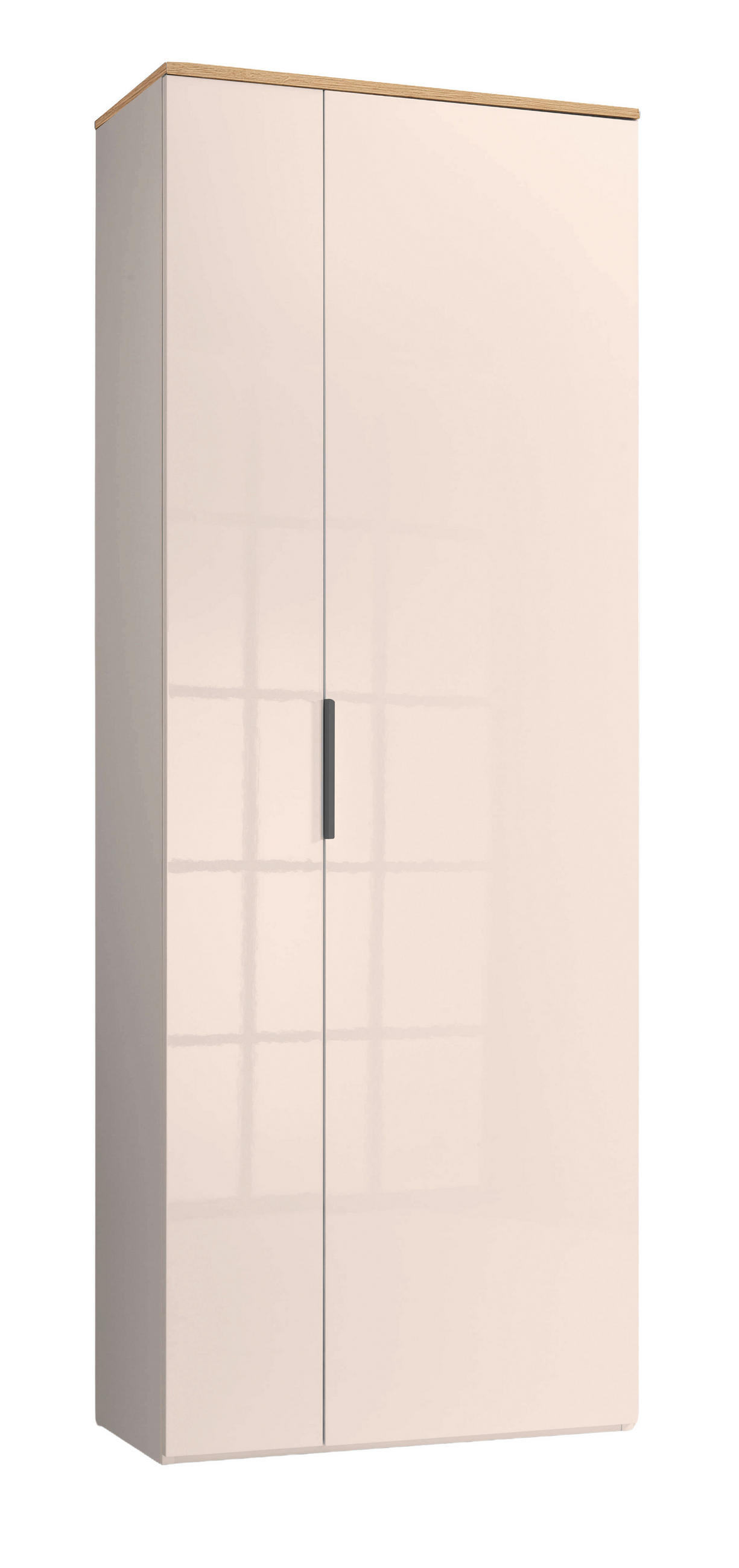 ORMAR GARDEROBNI  boje hrasta, kašmir  - kašmir/boje hrasta, Design, drvni materijal/metal (83,1/187,2/35,1cm) - Carryhome