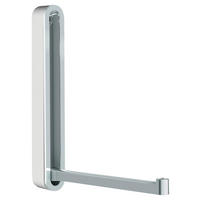 WANDHAKEN  in Weiß, Chromfarben  - Chromfarben/Weiß, Design, Kunststoff/Metall (2,1/16/2,1-15,6cm)