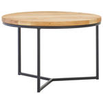 COUCHTISCH in Holz 60/60/37 cm  - Eichefarben/Schwarz, Design, Holz/Metall (60/60/37cm) - Linea Natura