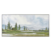 UMETNIŠKI POTISK  70/150 cm   - srebrne barve/svetlo modra, Natur, umetna masa/tekstil (70/150cm) - Monee