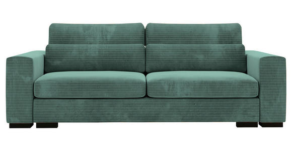 SCHLAFSOFA  in Flachgewebe Petrol  - Petrol/Schwarz, KONVENTIONELL, Kunststoff/Textil (235/80/120cm) - Carryhome
