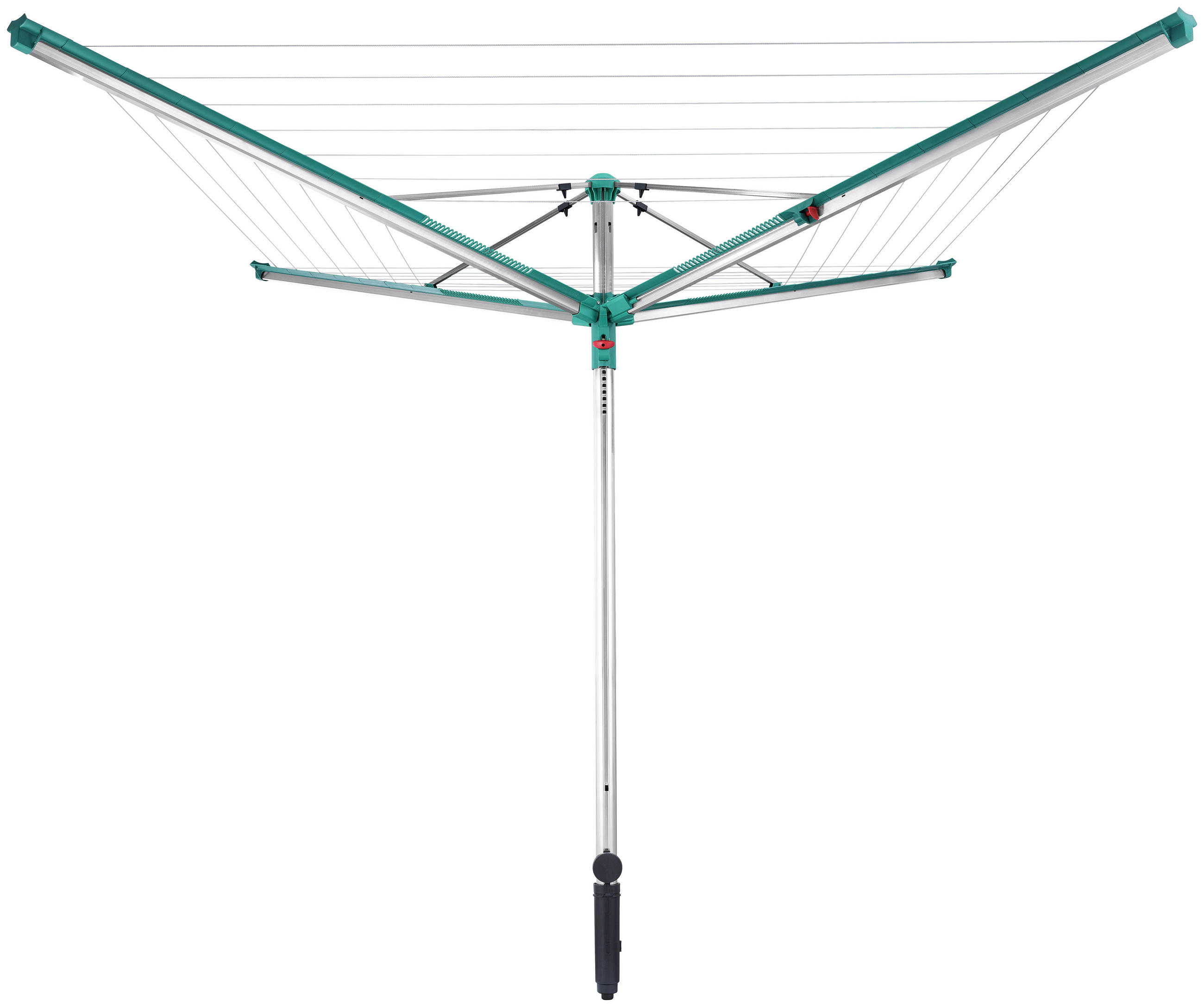 WÄSCHESPINNE  - Türkis, Basics, Metall (186cm) - Leifheit