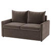 SCHLAFSOFA COLOGNE in Flachgewebe Braun  - Schwarz/Braun, Design, Kunststoff/Textil (152/89/92cm) - MID.YOU