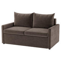 SCHLAFSOFA COLOGNE in Flachgewebe Braun  - Schwarz/Braun, Design, Kunststoff/Textil (152/89/92cm) - MID.YOU