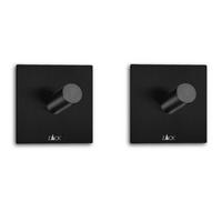 HAKEN-SET 2 Stück  in Schwarz  - Schwarz, Basics, Metall (4.2/4.2cm) - Zack