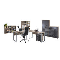 BÜRO - Anthrazit Hochglanz/Sonoma Eiche, MODERN, Holzwerkstoff/Metall - MID.YOU