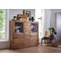 HIGHBOARD Sheesham massiv gebeizt Sheeshamfarben - Sheeshamfarben, Natur, Holz (166/148/40cm) - Carryhome