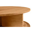 COUCHTISCH Eiche furniert, massiv 80/80/41 cm rund Eichefarben  - Eichefarben, Natur, Holz/Holzwerkstoff (80/80/41cm) - Waldwelt