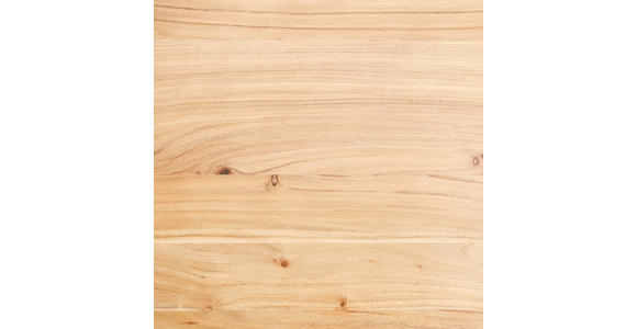 ESSTISCH in Holz, Metall 80/80/76 cm  - Schwarz/Akaziefarben, Natur, Holz/Metall (80/80/76cm) - Xora