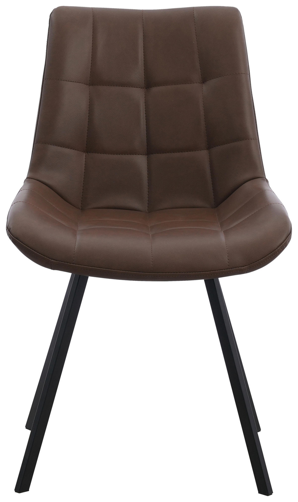 STUHL   Mikrofaser  Braun, Schwarz  - Schwarz/Braun, MODERN, Textil/Metall (54/86/62cm) - MID.YOU