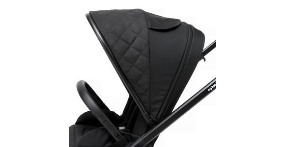 KINDERWAGENSET  - Schwarz, Basics, Textil/Metall - My Baby Lou