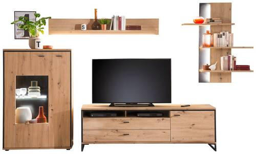 MID.YOU OBÝVACIA STENA, antracitová, farba duba