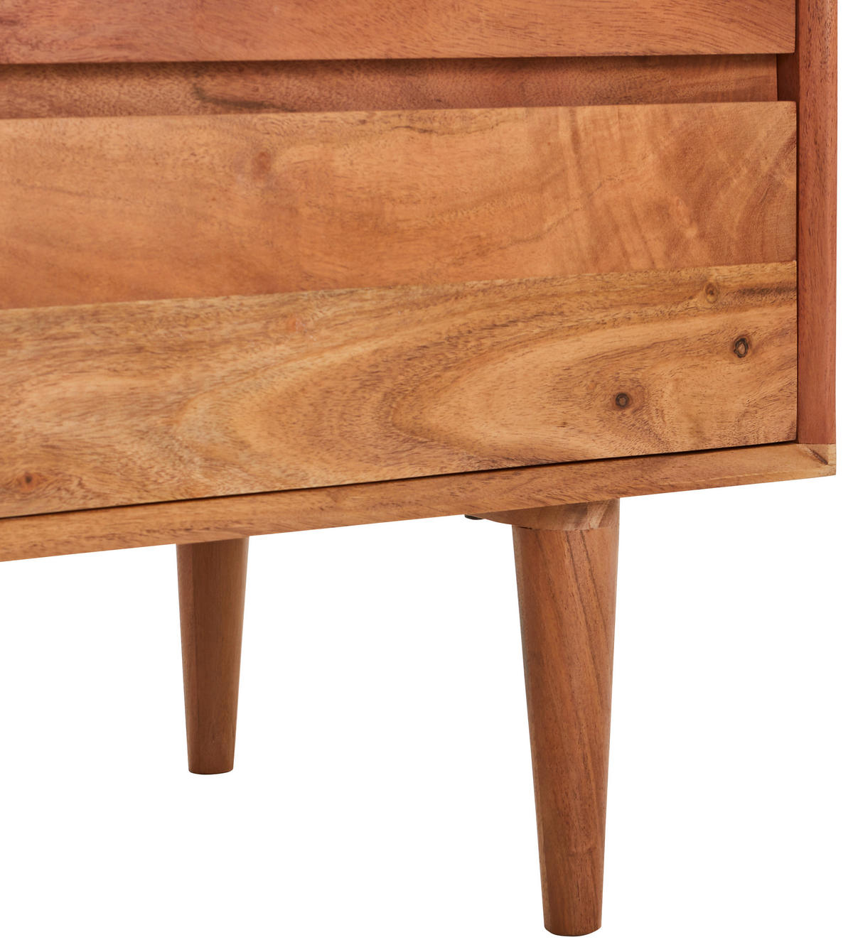 SIDEBOARD  in 147/76/45 cm  - Transparent/Akaziefarben, Natur, Glas/Holz (147/76/45cm) - Livetastic