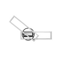 LED-DECKENLEUCHTE Twister 90,5/24,5/8,5 cm   - Messingfarben, Basics, Metall (90,5/24,5/8,5cm)