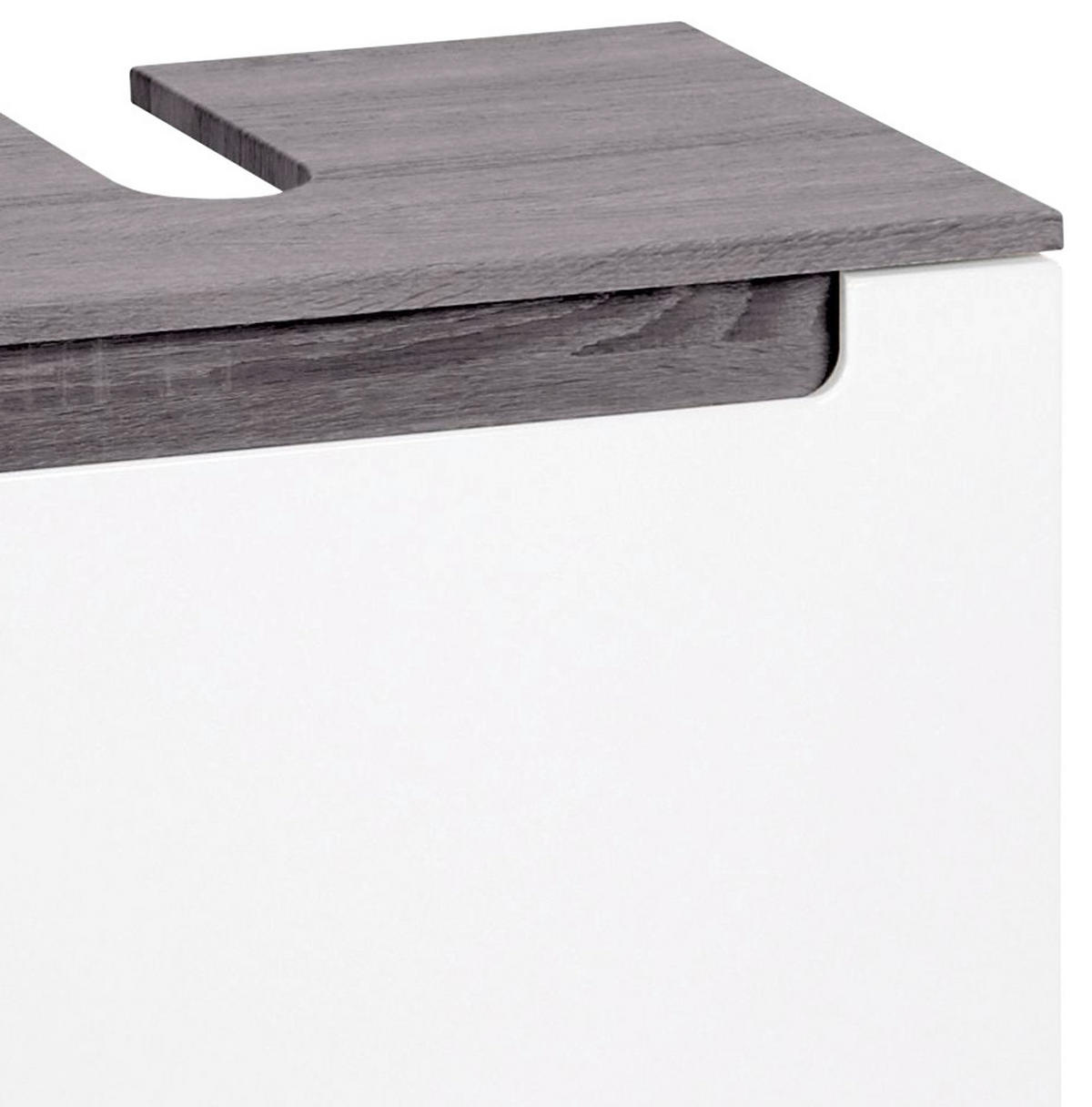 WASCHBECKENUNTERSCHRANK 60/40/35 cm  - Weiß/Silbereichenfarben, MODERN, Holzwerkstoff (60/40/35cm) - Held