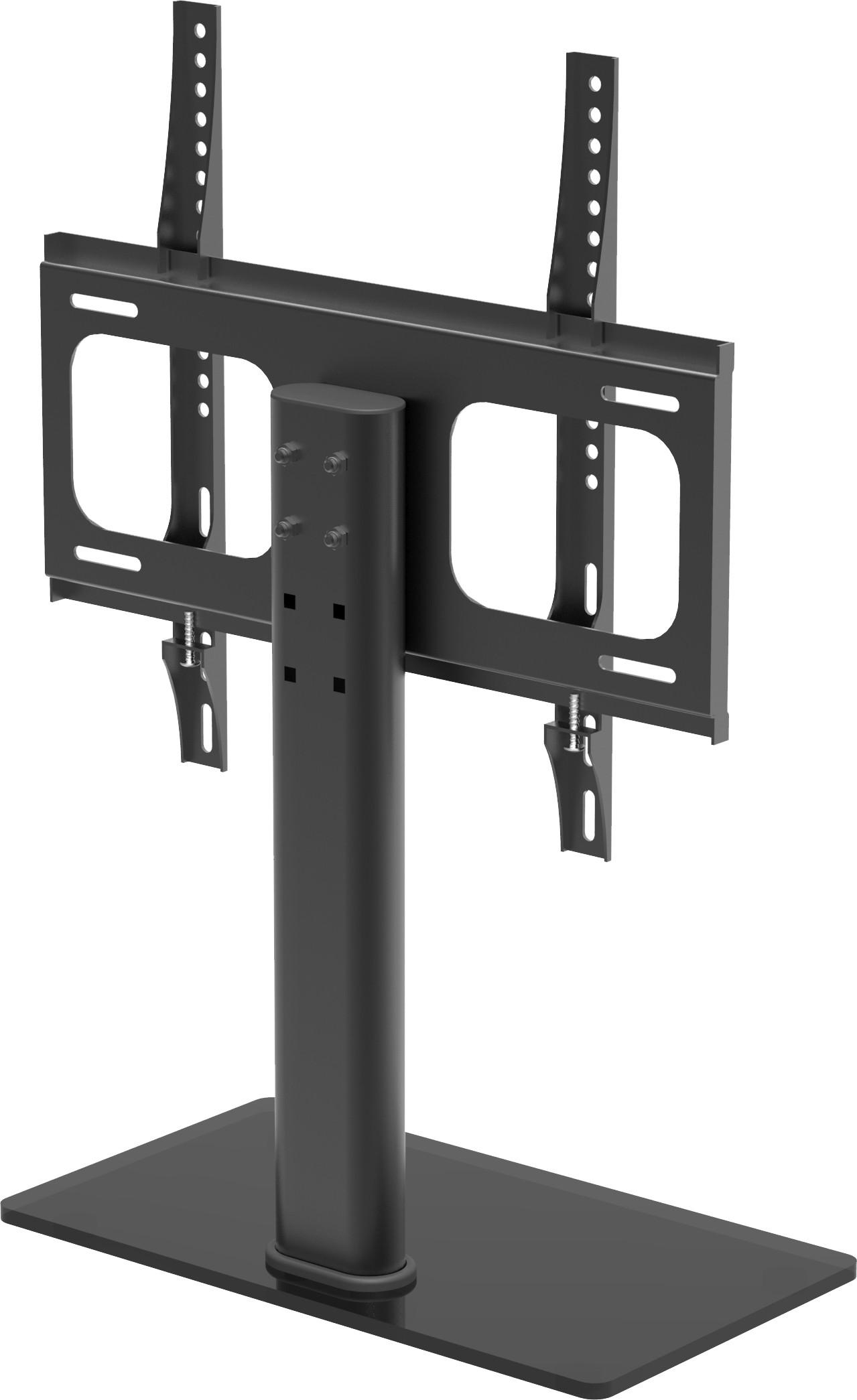 TV-RACK Metall, Glas Schwarz  - Schwarz, Basics, Glas/Metall (46/67,4/24cm) - MID.YOU