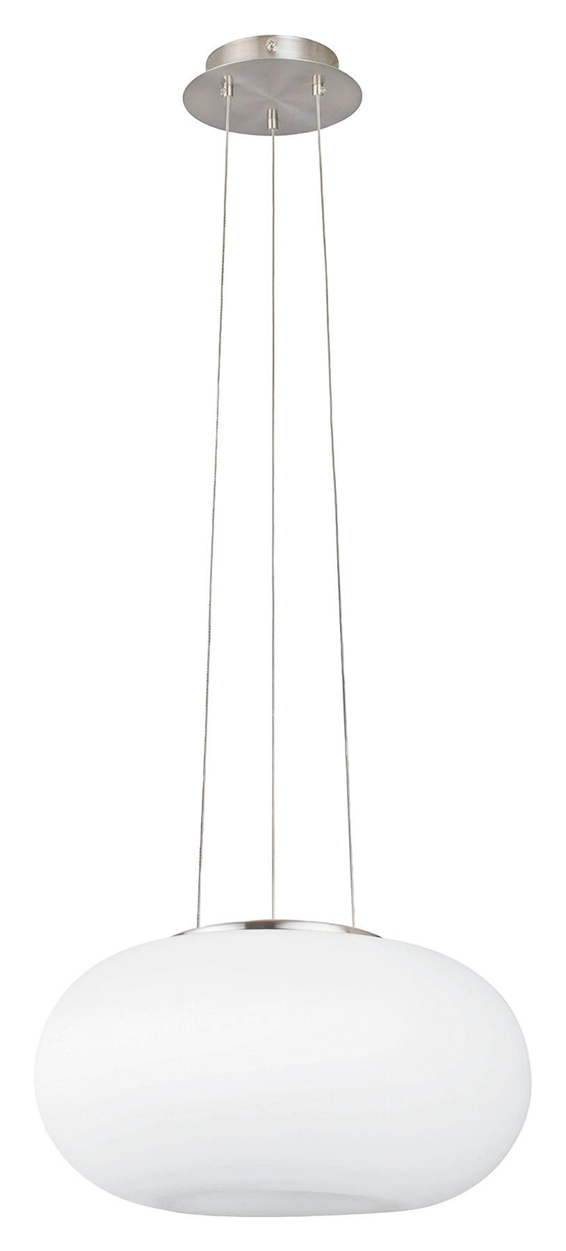 LUSTER  35/110 cm      - boja nikla/bela, Konvencionalno, staklo/metal (35/110cm)