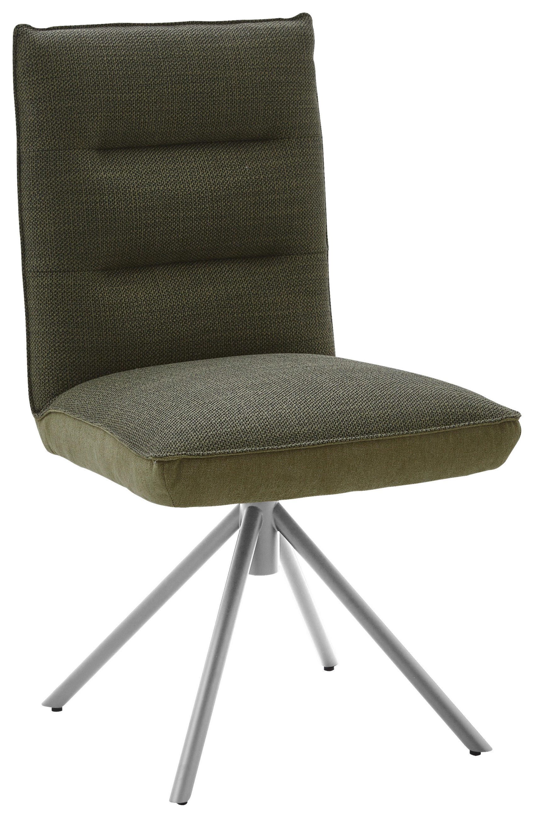 STUHL  in Flachgewebe Textil  - Edelstahlfarben/Grün, Design, Textil/Metall (49/93/59cm) - Dieter Knoll