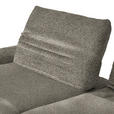ECKSOFA  in Bouclé Graubraun  170-195/280 cm  - Graubraun/Schwarz, Design, Textil/Metall (170-195/280cm) - Dieter Knoll